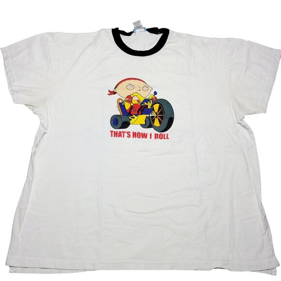 The Family Guy 2010 T-Shirt Adult Size Large Stewie Griffin "That’s How I Roll" - Picture 1 of 9